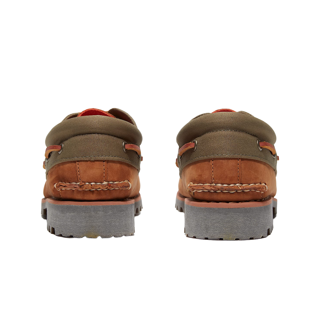 팀버랜드 어센틱 3 아이 보트 슈즈 미디움 브라운 누벅(Timberland Authentic 3-Eye Boat Shoes Medium Brown Nubuck) - 3