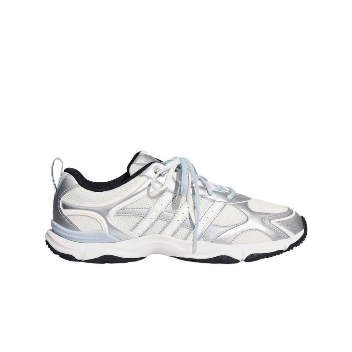 KH6931 (W) Adidas Whisper Glide Silver Metallic Core White