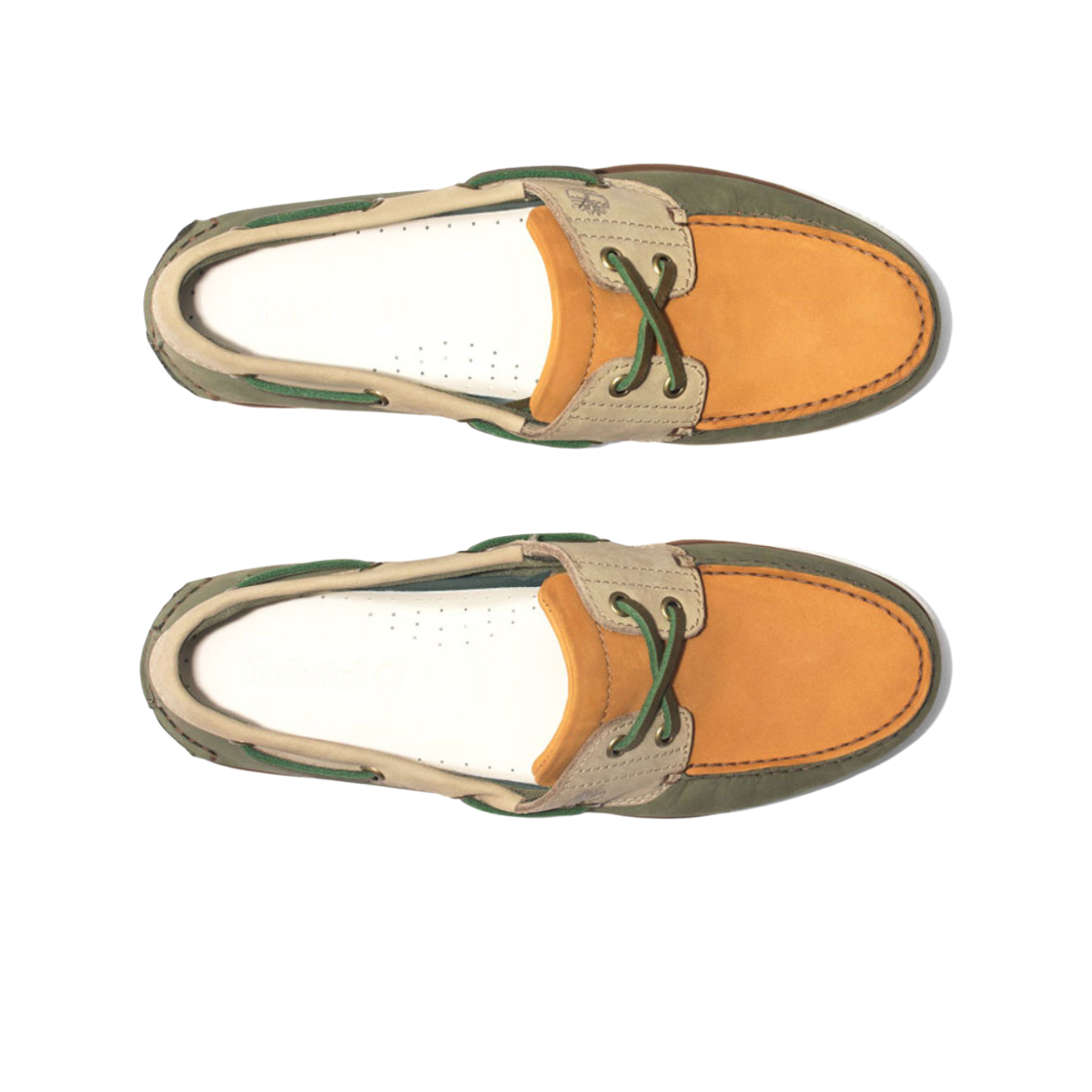 팀버랜드 어센틱 2 아이 보트 슈즈 카키(Timberland Authentic 2-Eye Boat Shoes Khaki) - 2