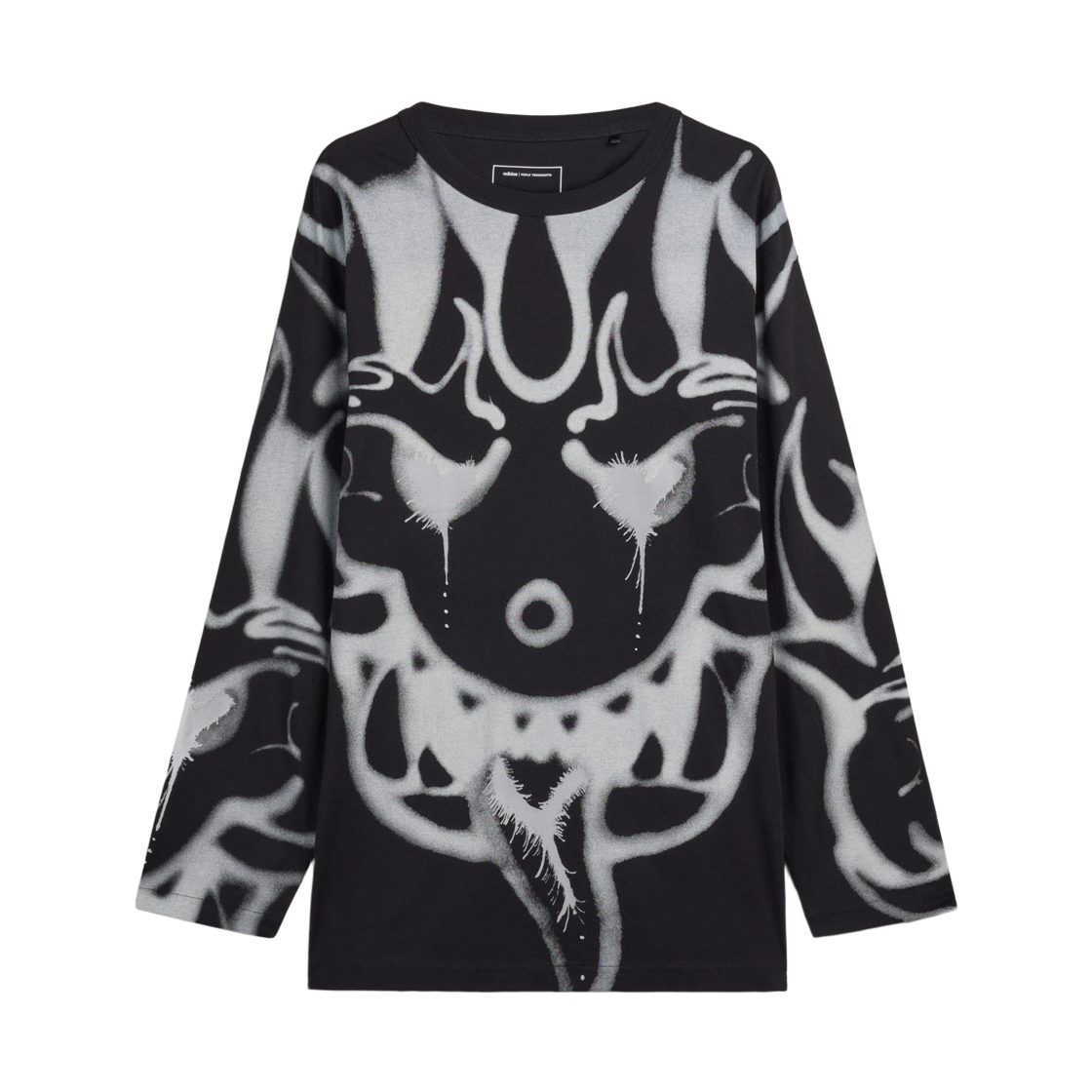 KQ8582 Y-3 x Chito Graphic Long Sleeve T-Shirt Black