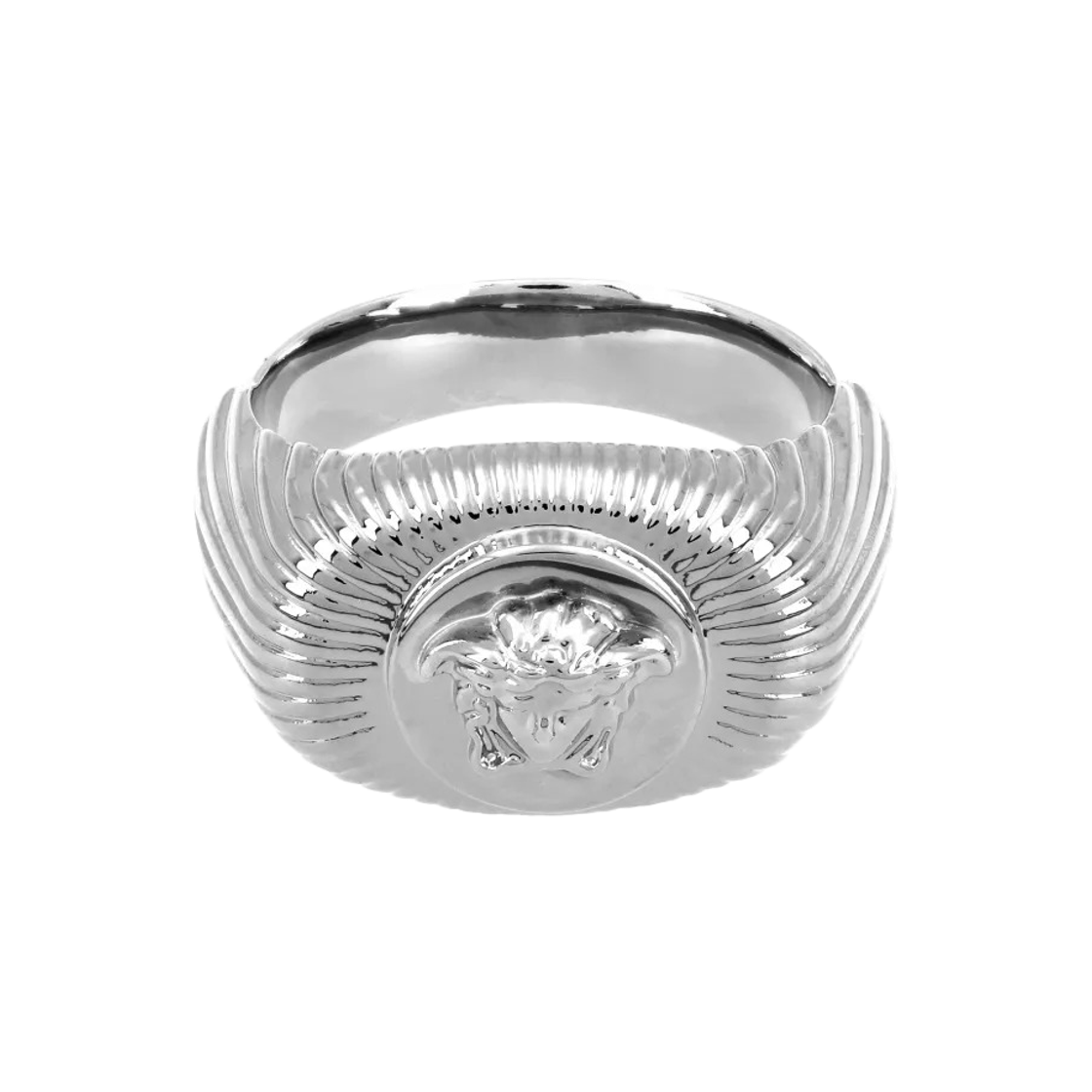 1022284-1A00620-3J030 Versace Medusa Biggie Ring Silver