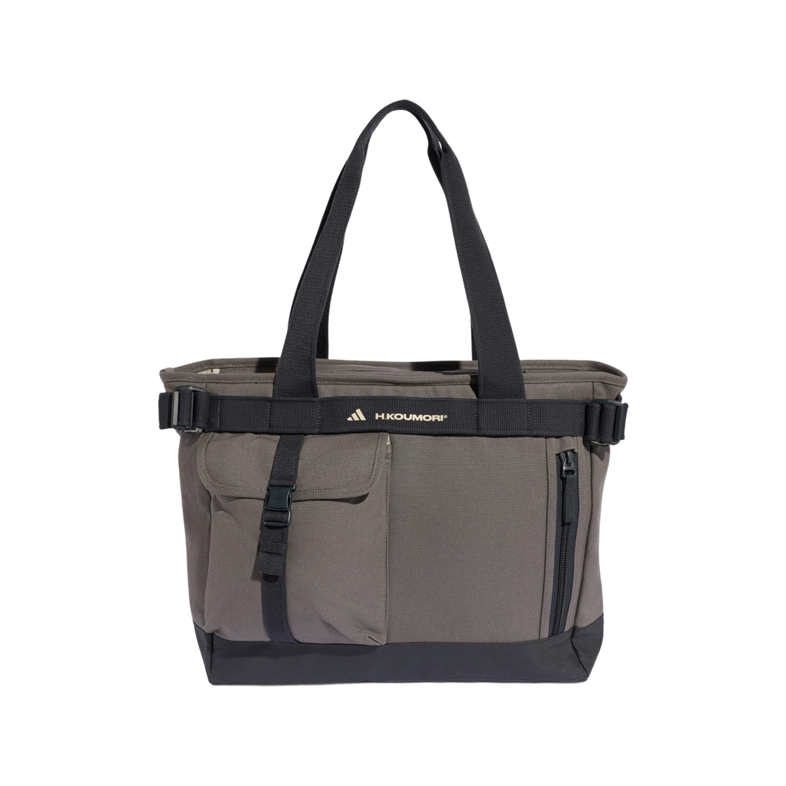KT2067 Adidas x Hermanos Koumori Tote Shopper Bag Charcoal