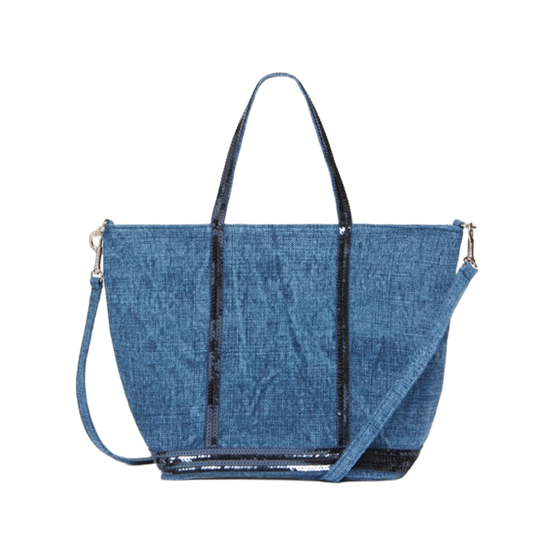 0PVE31-V40435-890 Vanessa Bruno Linen S Cabas Tote Bag Indigo