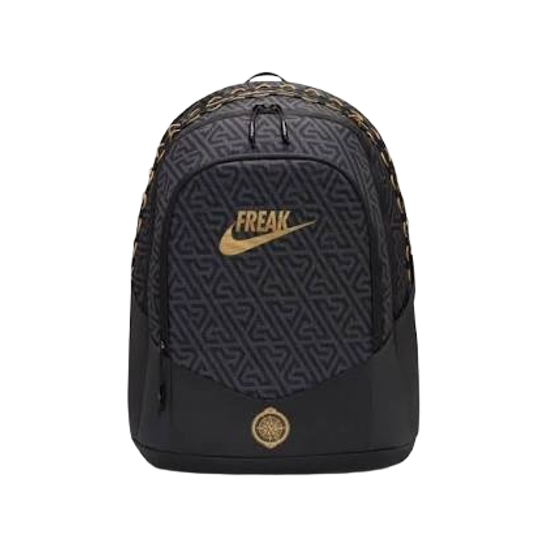 DQ5241-010 Nike Giannis Freak Backpack 29L Black Metallic Gold