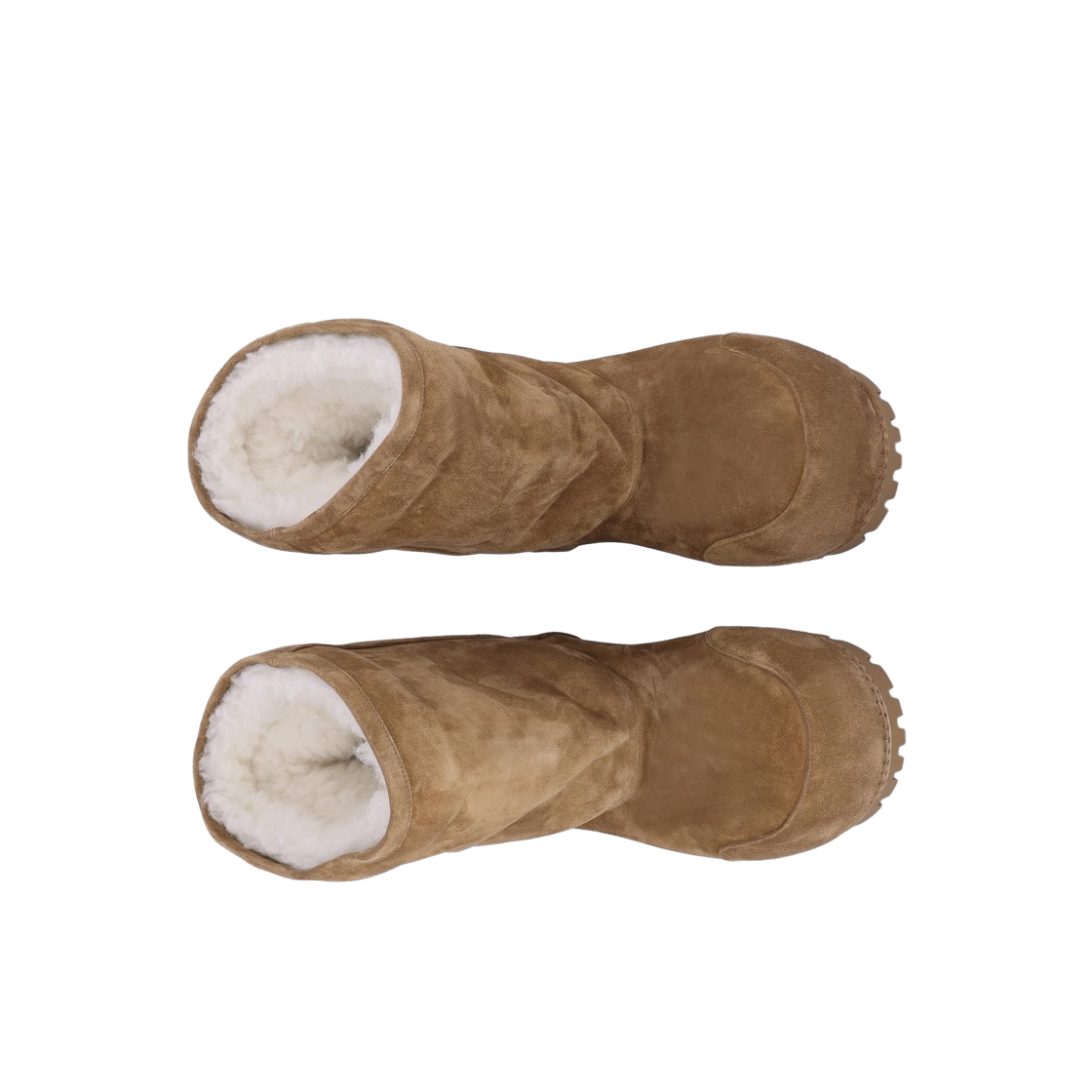 (W) 발렌시아가 알래스카 퍼 부츠 브라운 화이트((W) Balenciaga Alaska Fur Boot Brown White) - 2