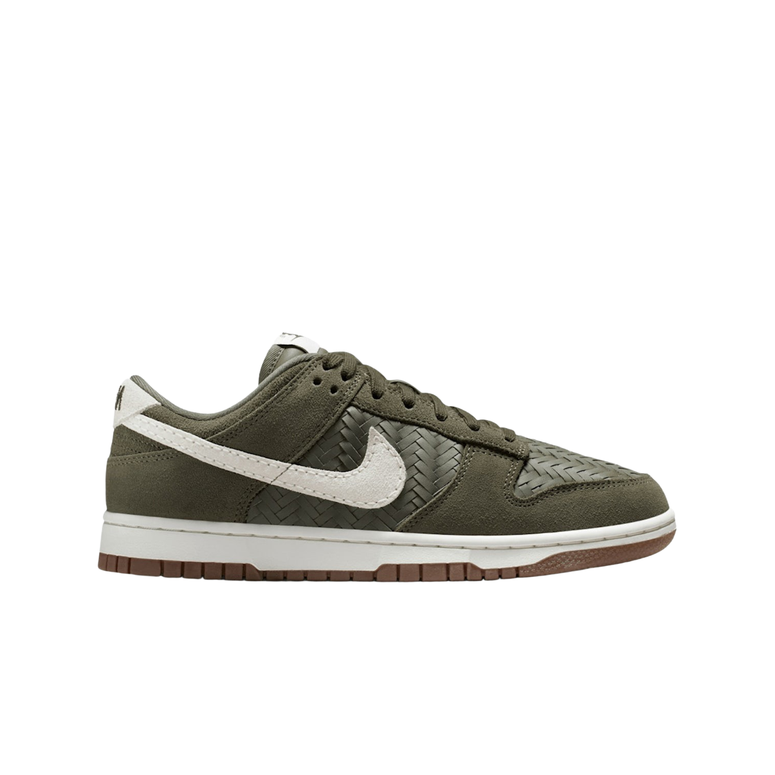 IB6161-200 (W) Nike Dunk Low Premium SE Medium Olive Gum Dark Brown