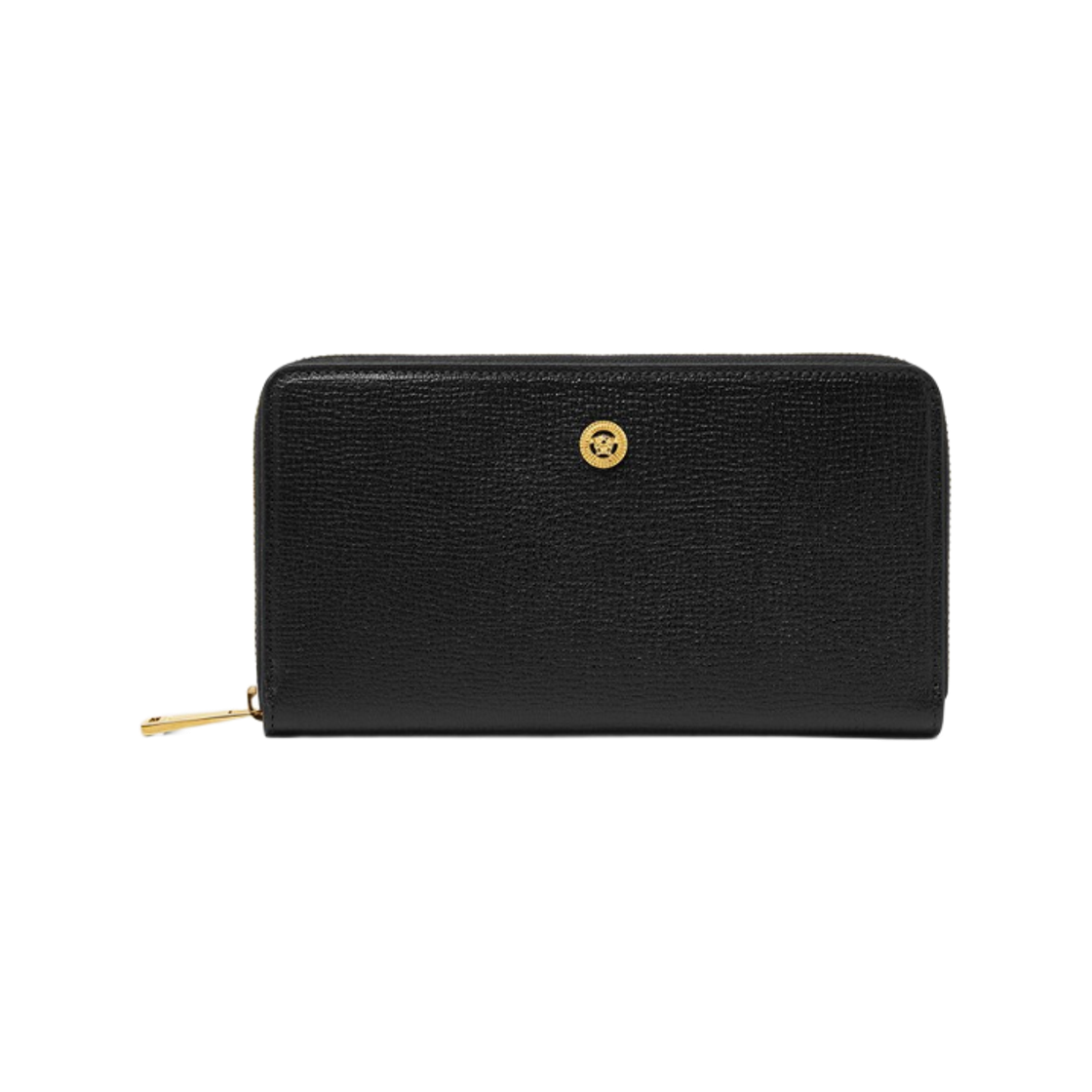 베르사체 메두사 비기 레더 월렛 블랙 골드(Versace Medusa Biggie Leather Wallet Black Gold)