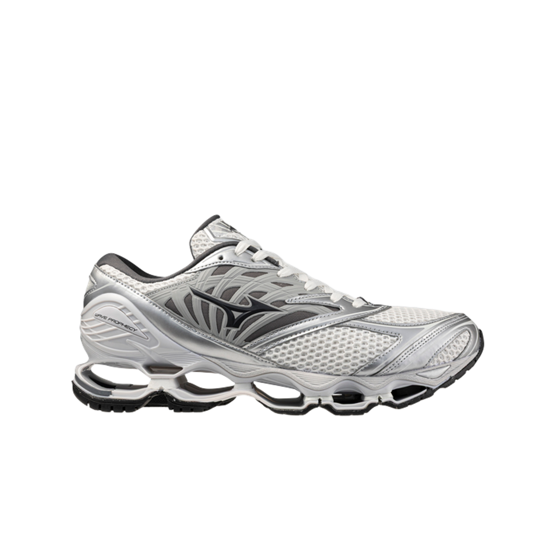 D1GA251106 Mizuno Wave Prophecy LS White Iron Gate