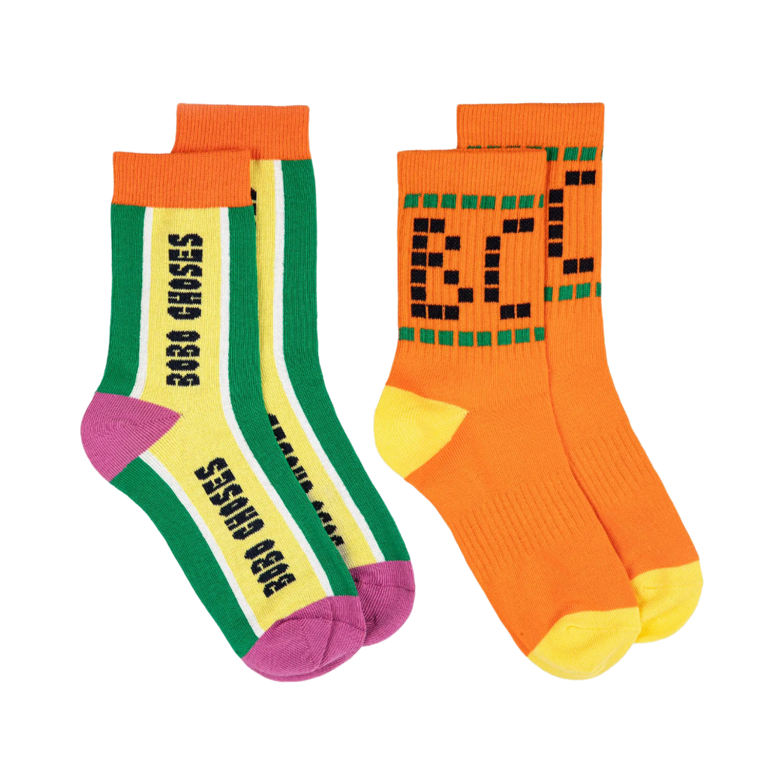 126AI012 (Kids) Bobo Choses Short Socks Multicolor (2 Pack)