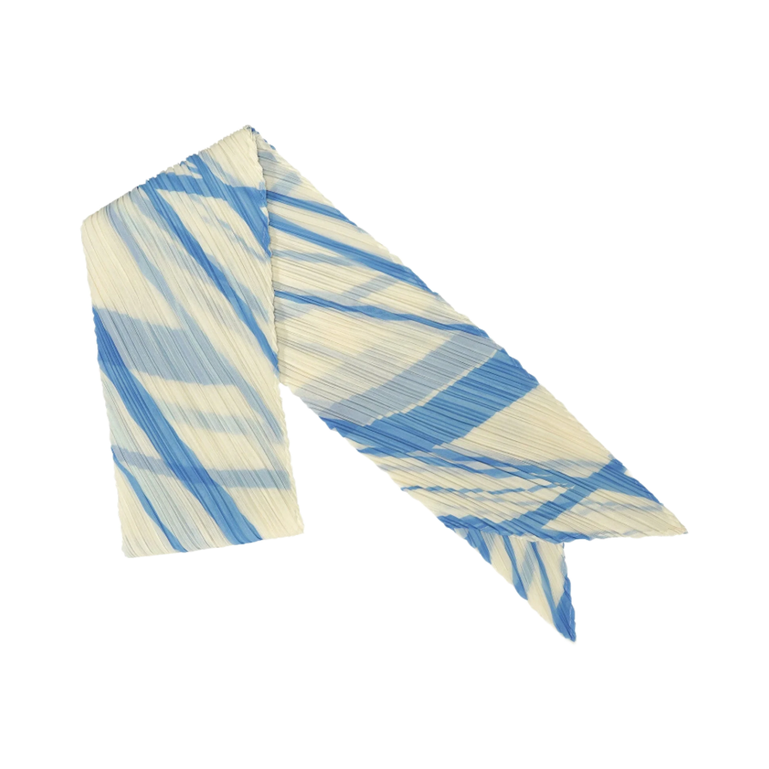 PP69-AD151-02 (W) Pleats Please Issey Miyake Fold Line Scarf Off White
