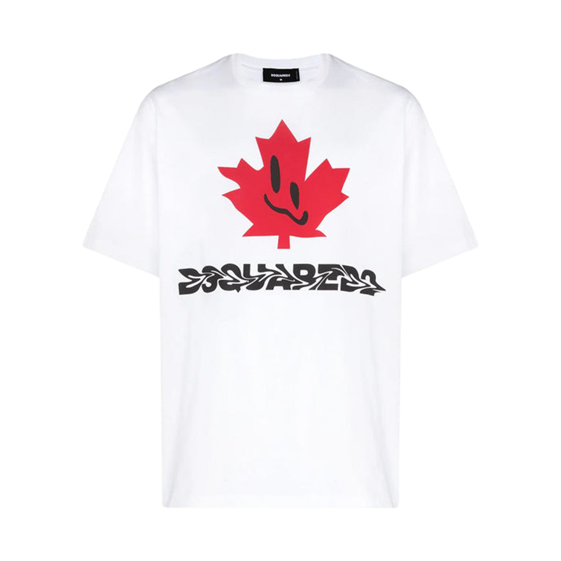 디스퀘어드2 메이플 리프 프린트 티셔츠 화이트(Dsquared2 Maple Leaf Print T-Shirt White)