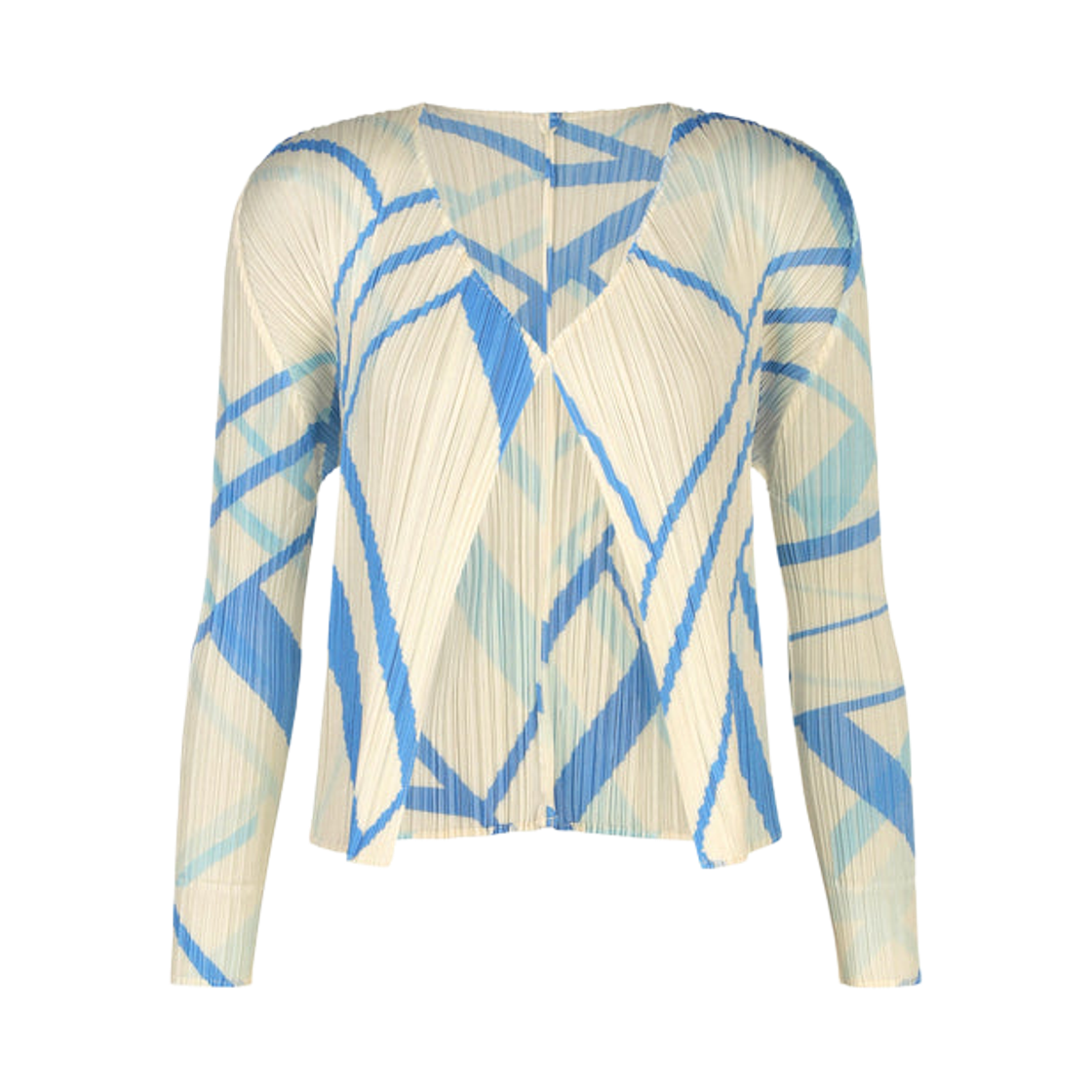 PP68-JO683-02 / PP63-JO683-02 (W) Pleats Please Issey Miyake Fold Line Cardigan Off White
