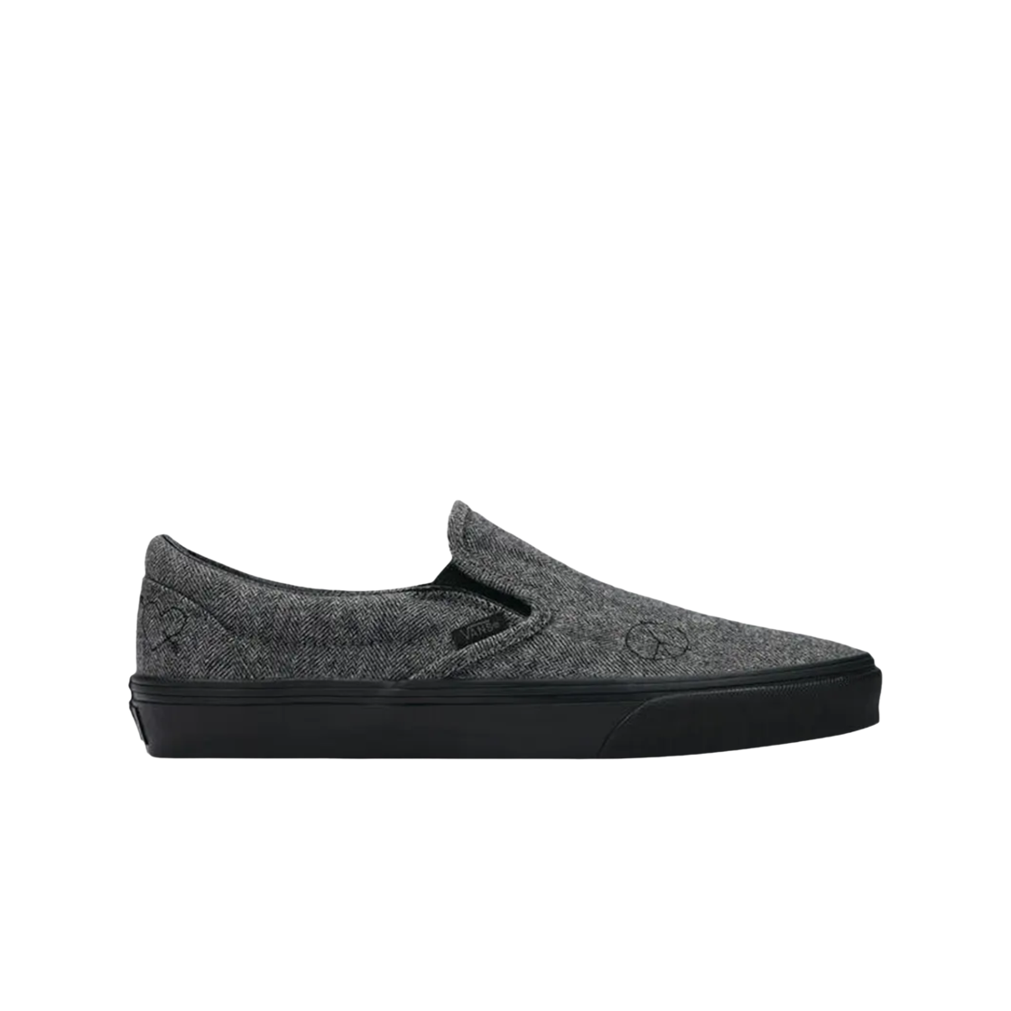 VN000BVZ239 Vans Classic Slip-On Wool Gray Black