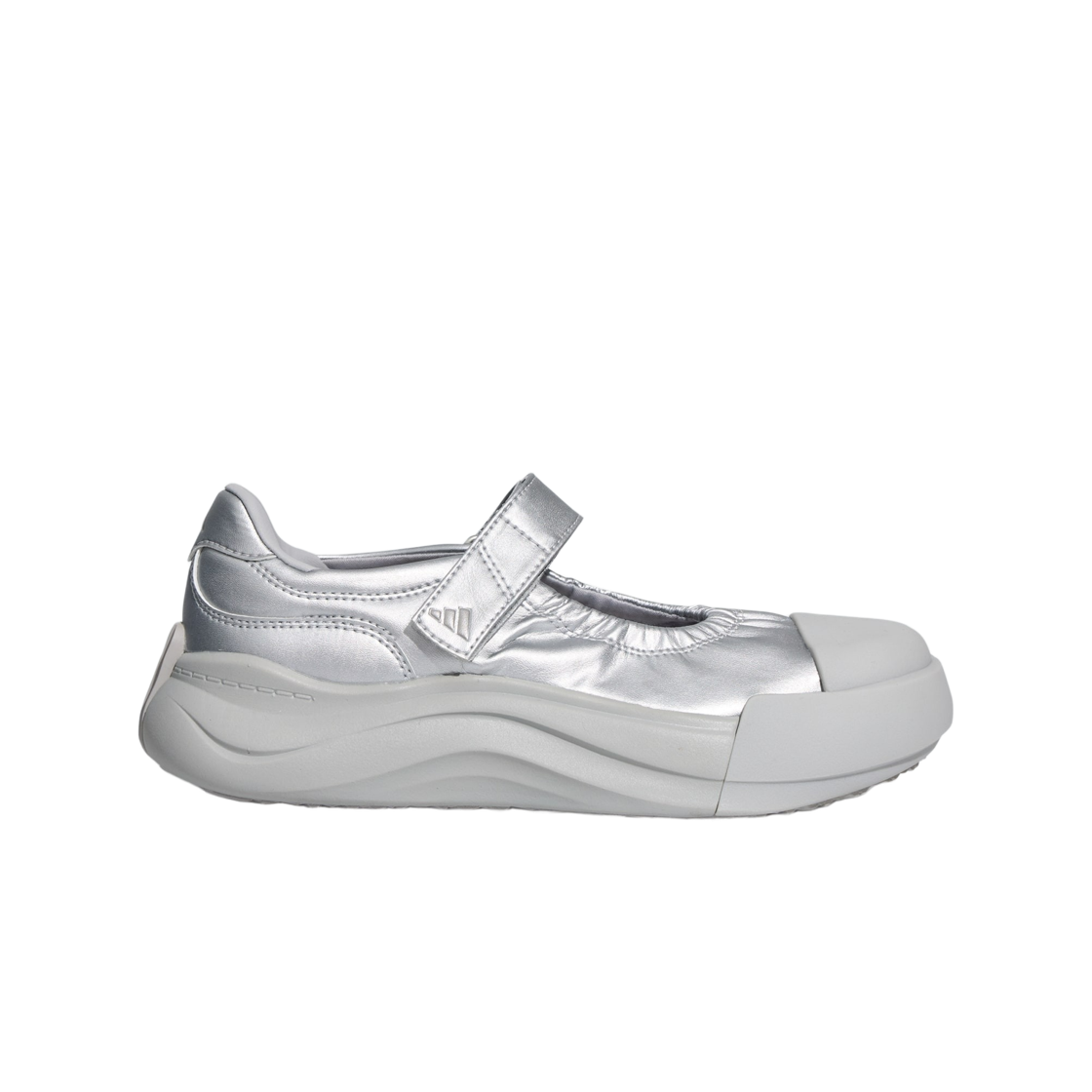 KH6914 (W) Adidas Maxxcourt Mary Jane Silver Metallic Grey Two