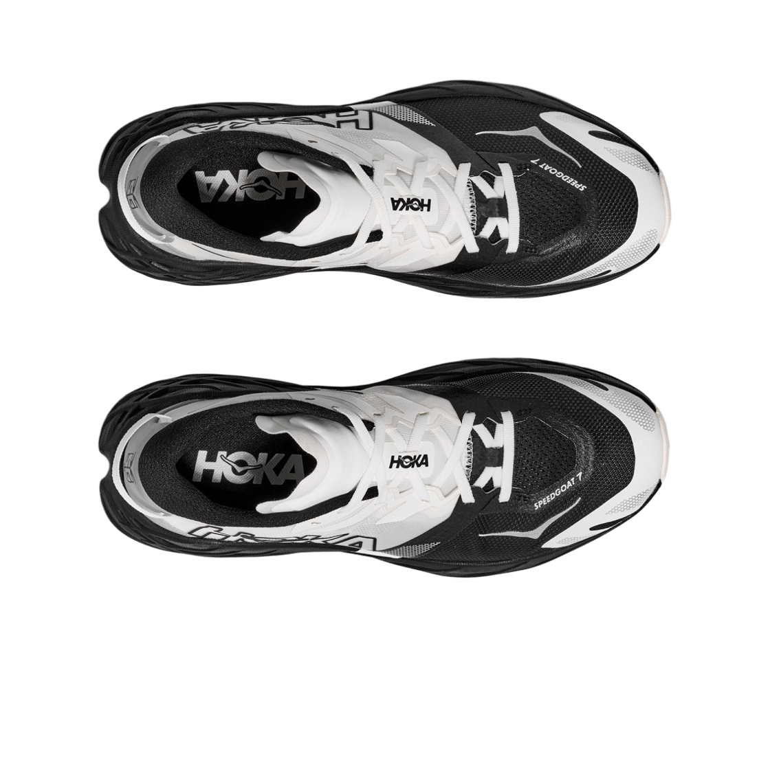 호카 스피드고트 7 블랙 화이트 - 와이드(Hoka Speedgoat 7 Black White - Wide) - 2