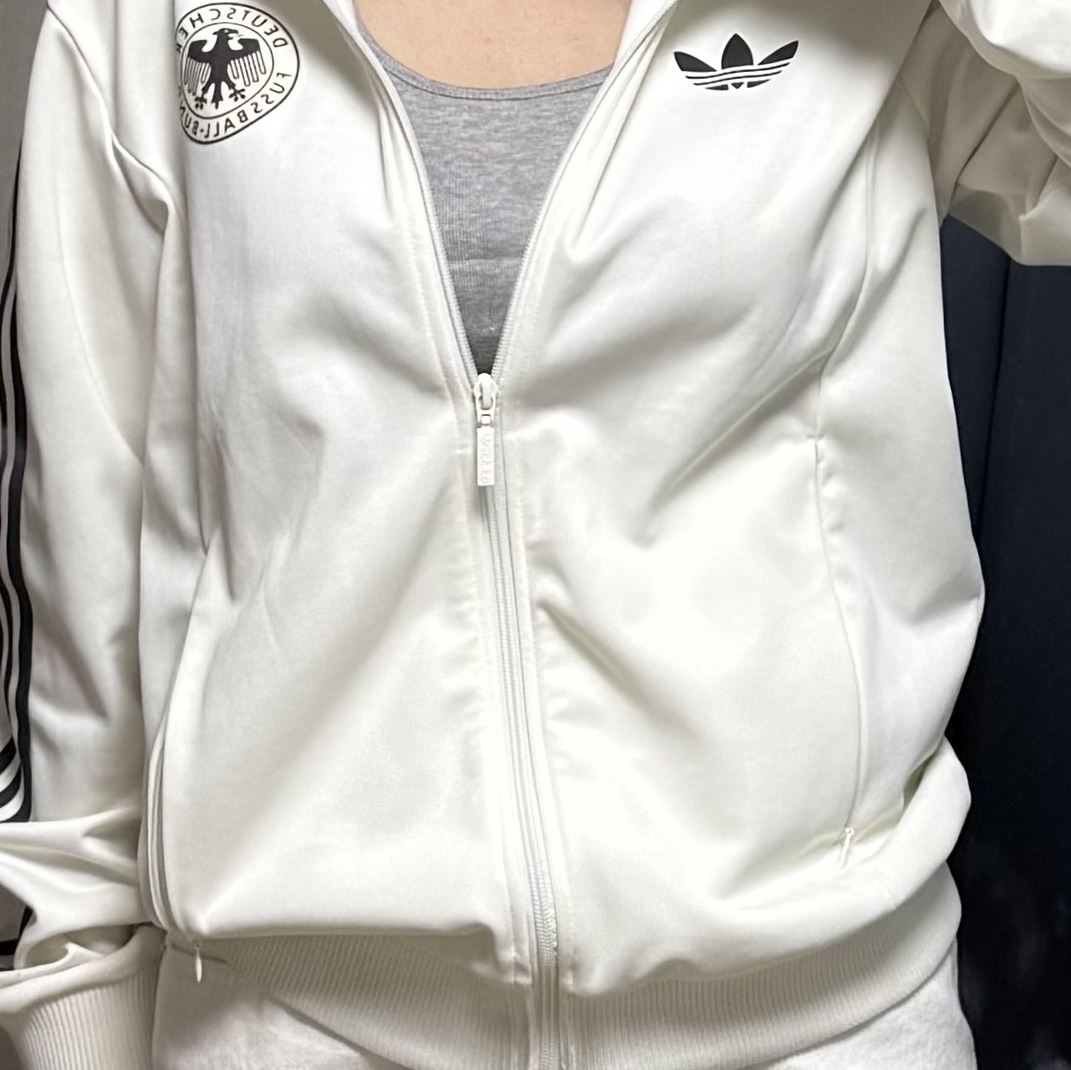 Adidas German Beckenbauer Track Top Off White - KR Sizing 착용 스타일