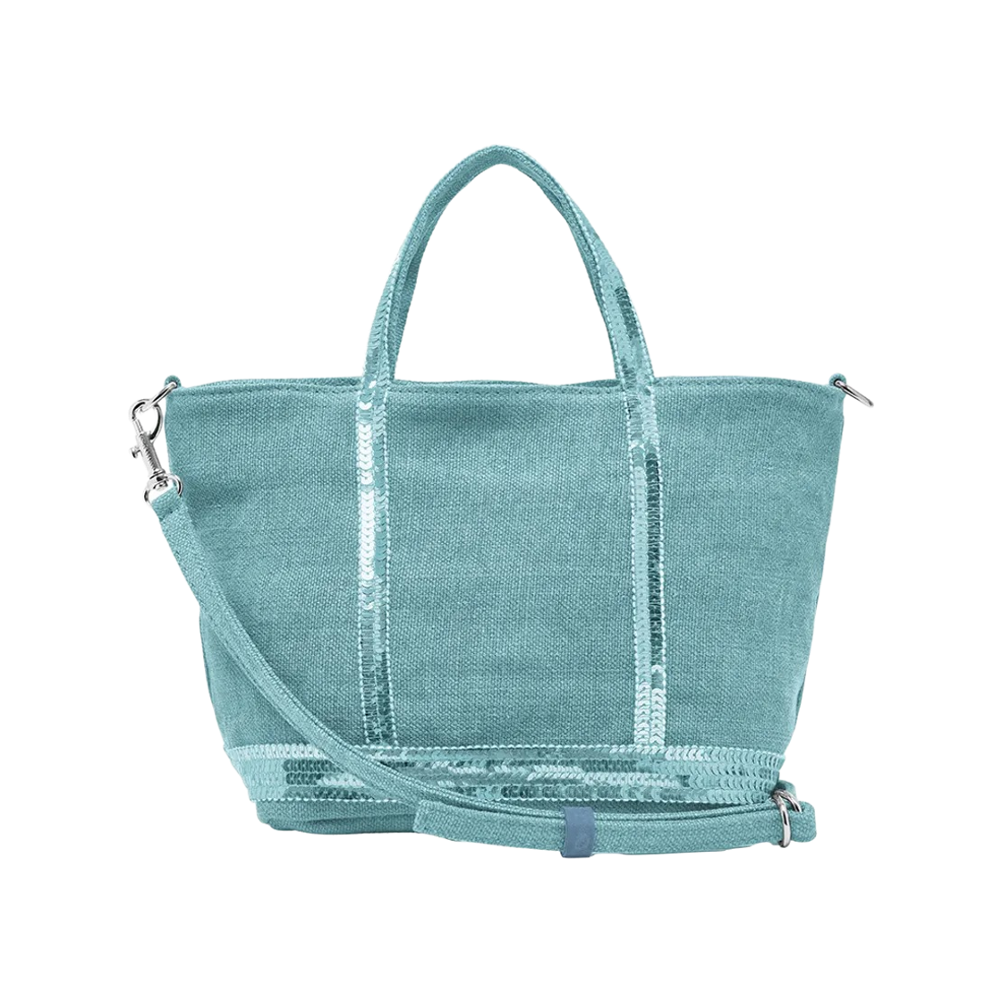 0PVE31-V40410-701 Vanessa Bruno Linen XS Cabas Tote Bag Iris