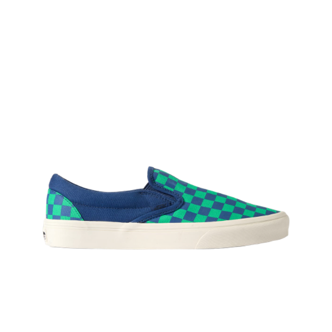 VN000DAH5W3 Vans Classic Slip-On Checkerboard Green