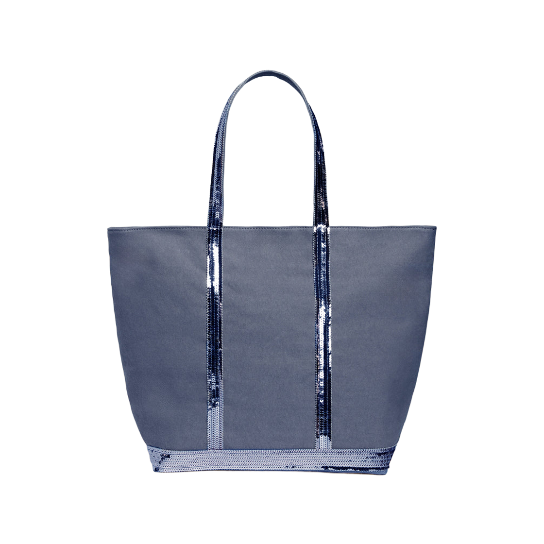 0PVE01-V40315-852 Vanessa Bruno Canvas L Cabas Tote Bag Pervenche
