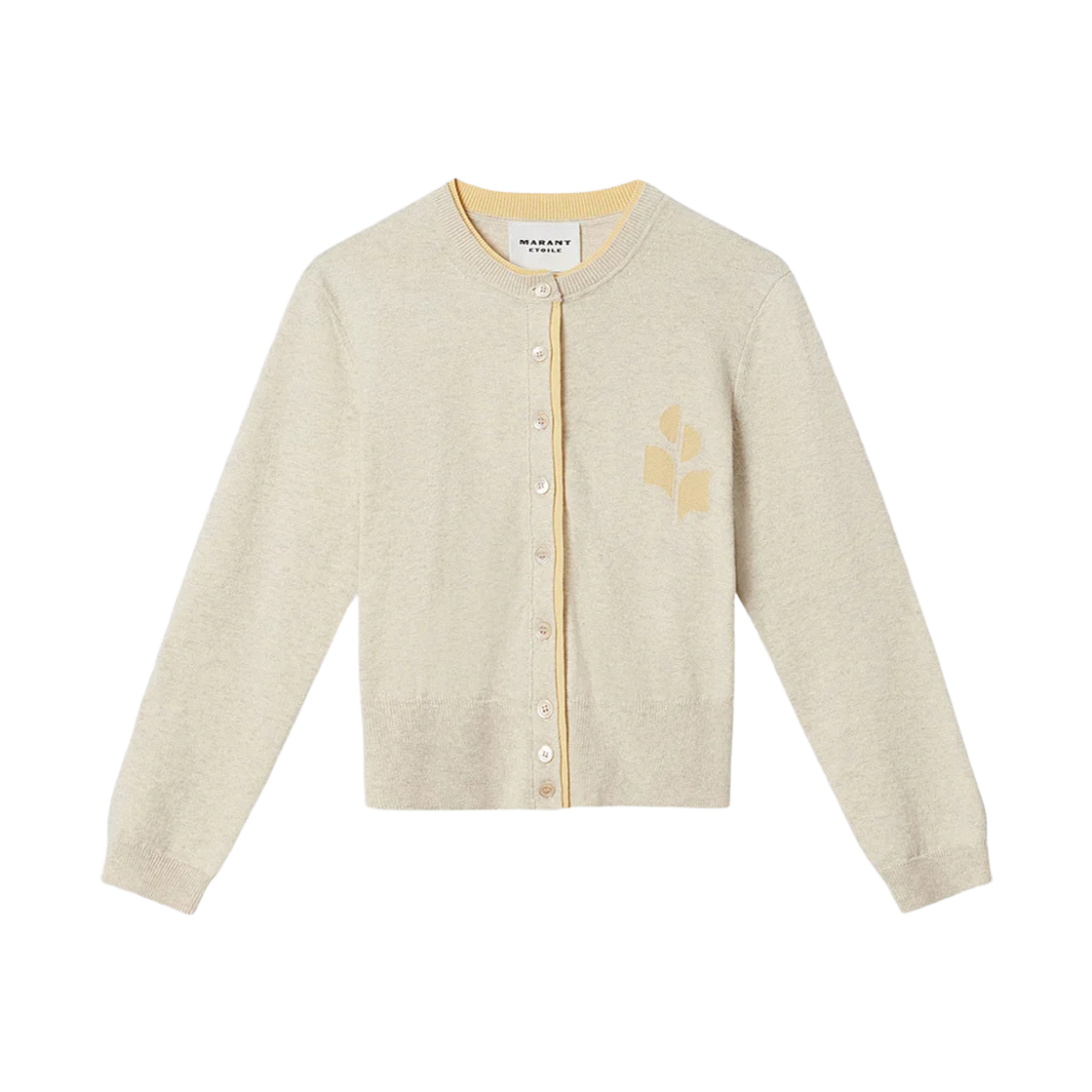 CA0163FA D1L16E LGLY [25% 쿠폰] (W) Isabel Marant Lona Cotton and Wool Cardigan Light Grey Light Yellow - 26SS