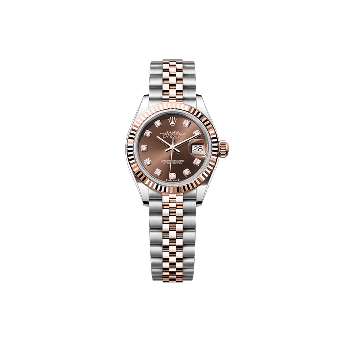 ITHNM3LVK289 Rolex Datejust 28-279171 Chocolate 10P Jubilee No. 8429