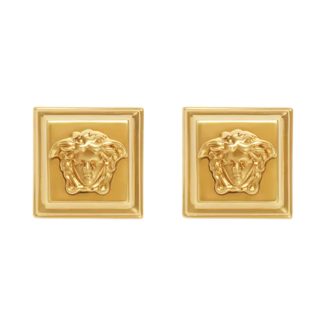 1022774-1A00620-3J000 Versace Column Earrings Light Gold