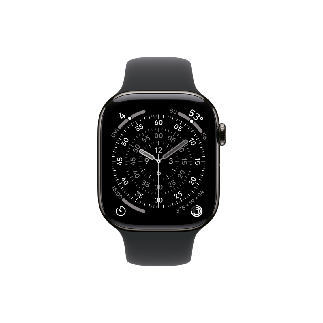 I5A3140710019 [S등급] Refurbished Apple Watch Series 11 46mm Cellular Slate Titanium Case with Sport Band Black