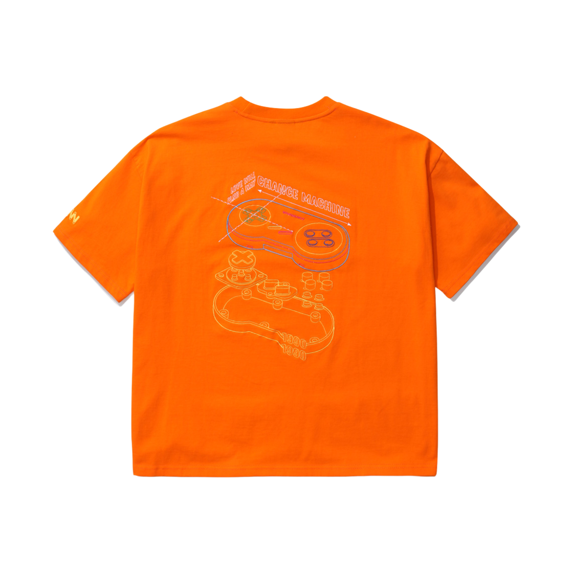 YRST7243_orange_k WV PROJECT Controller Short Sleeve T-Shirt Orange YRST7243