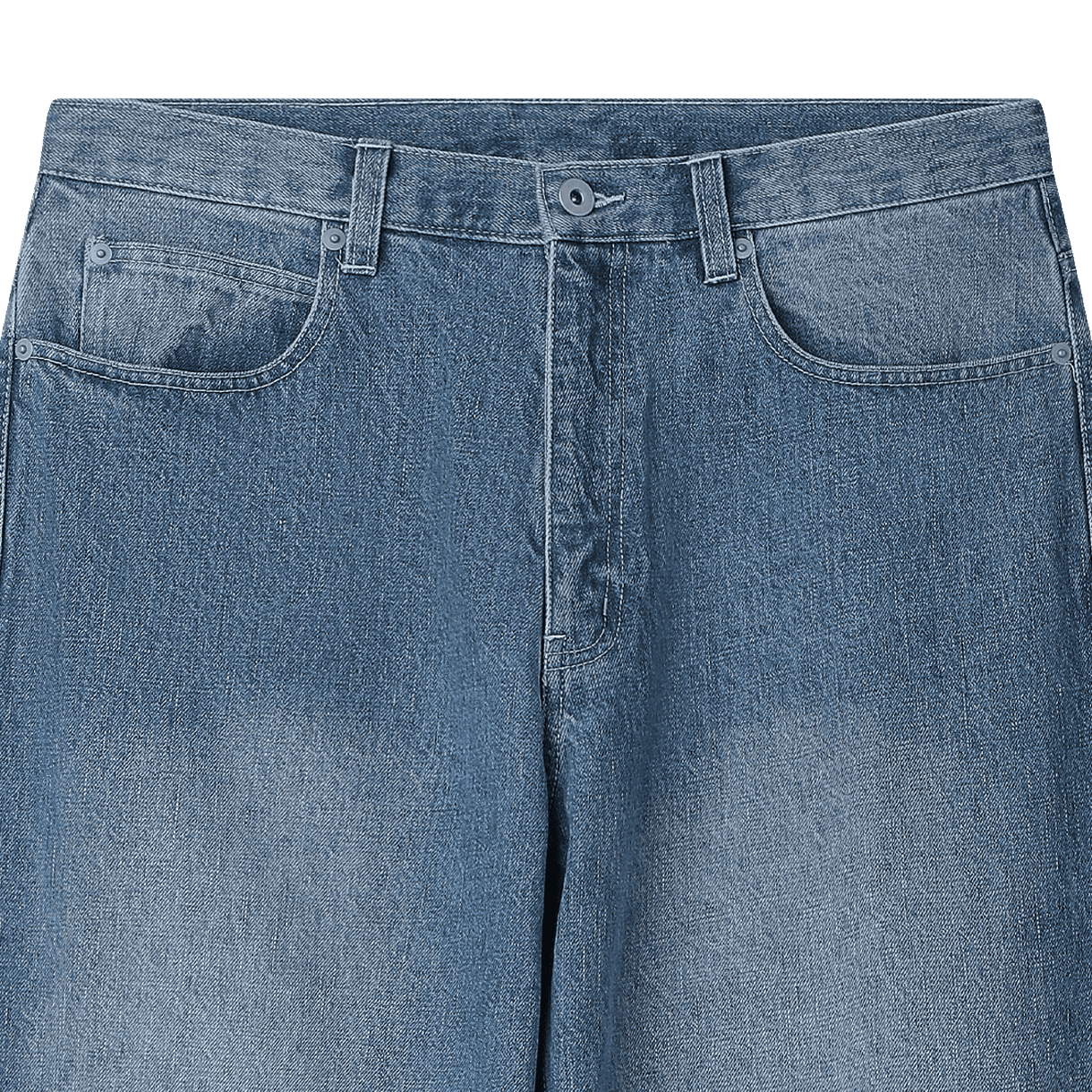 아크릴 데님 박시 팬츠 아이스 워시 - 26FW(AKRYL Denim Boxy Pants Ice Wash - 26FW) - 3