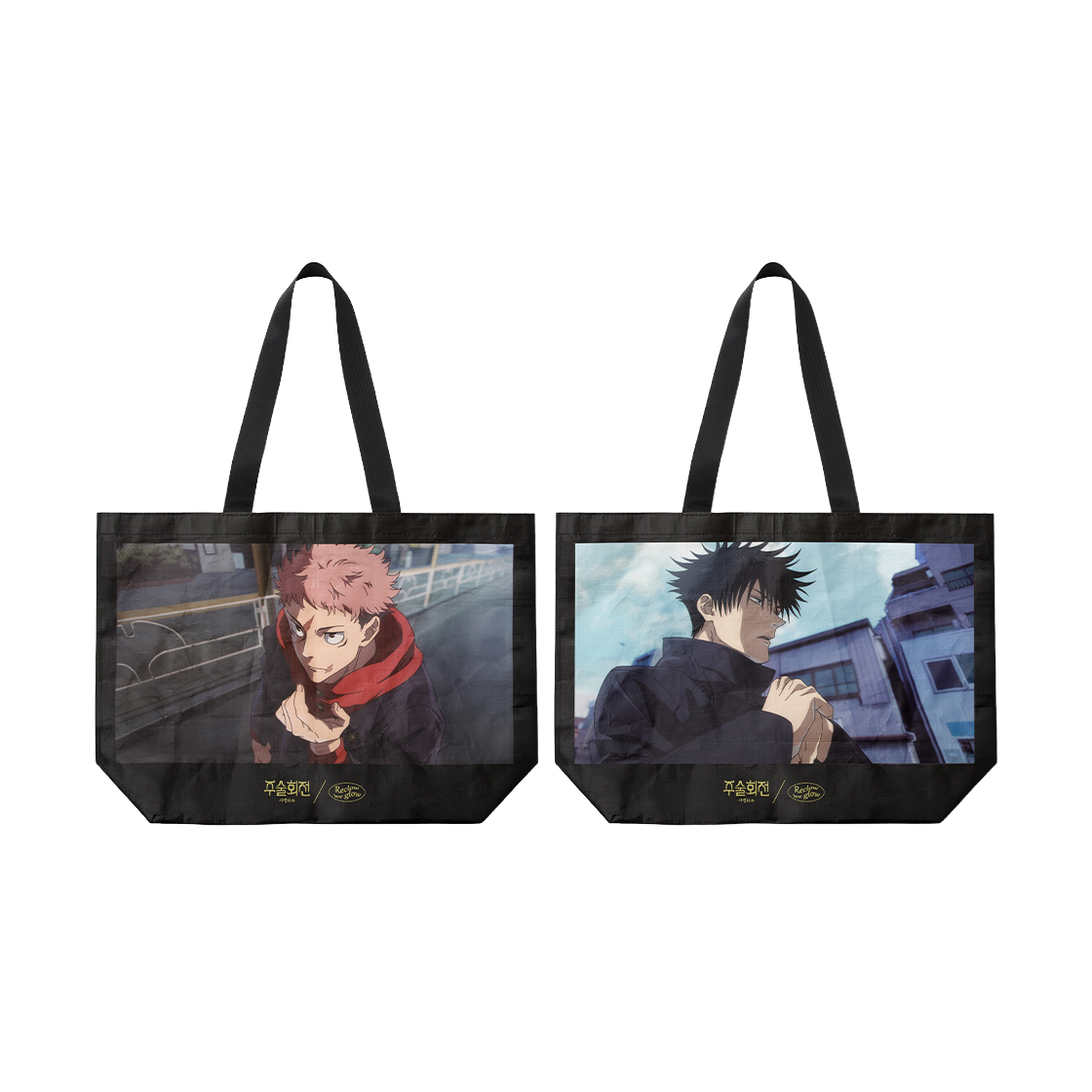 리끌로우 주술회전 사멸회유 양면 리유저블 백 (L Size)(RECLOW Jujutsu Kaisen: The Culling Game Reversible Reusable Bag (L Size))
