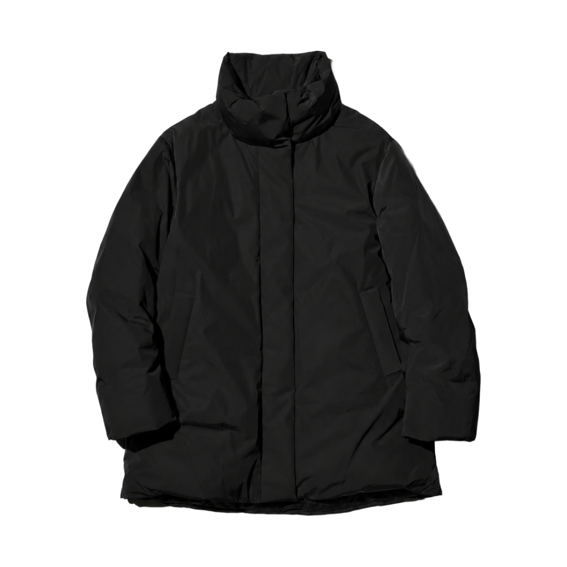 487425-09 (W) Uniqlo Non-Quilt Down Short Coat Black