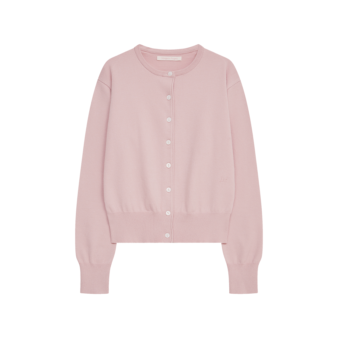 MF2678CD001MPKFR Margarin Fingers Basic Logo Cardigan Pink