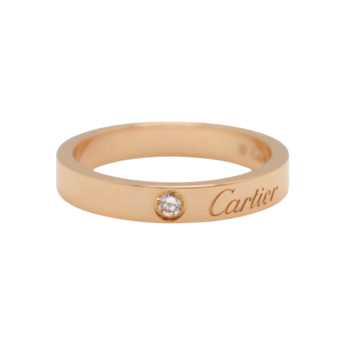 IT2IFRSMF5D6 Cartier C de Cartier Wedding Band 1P Diamond Pink Gold