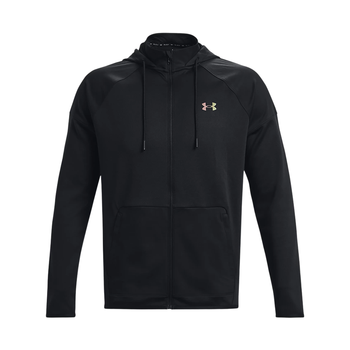 1373719-001 Under Armour UA Rush Warm Up Full Zip Jacket Black