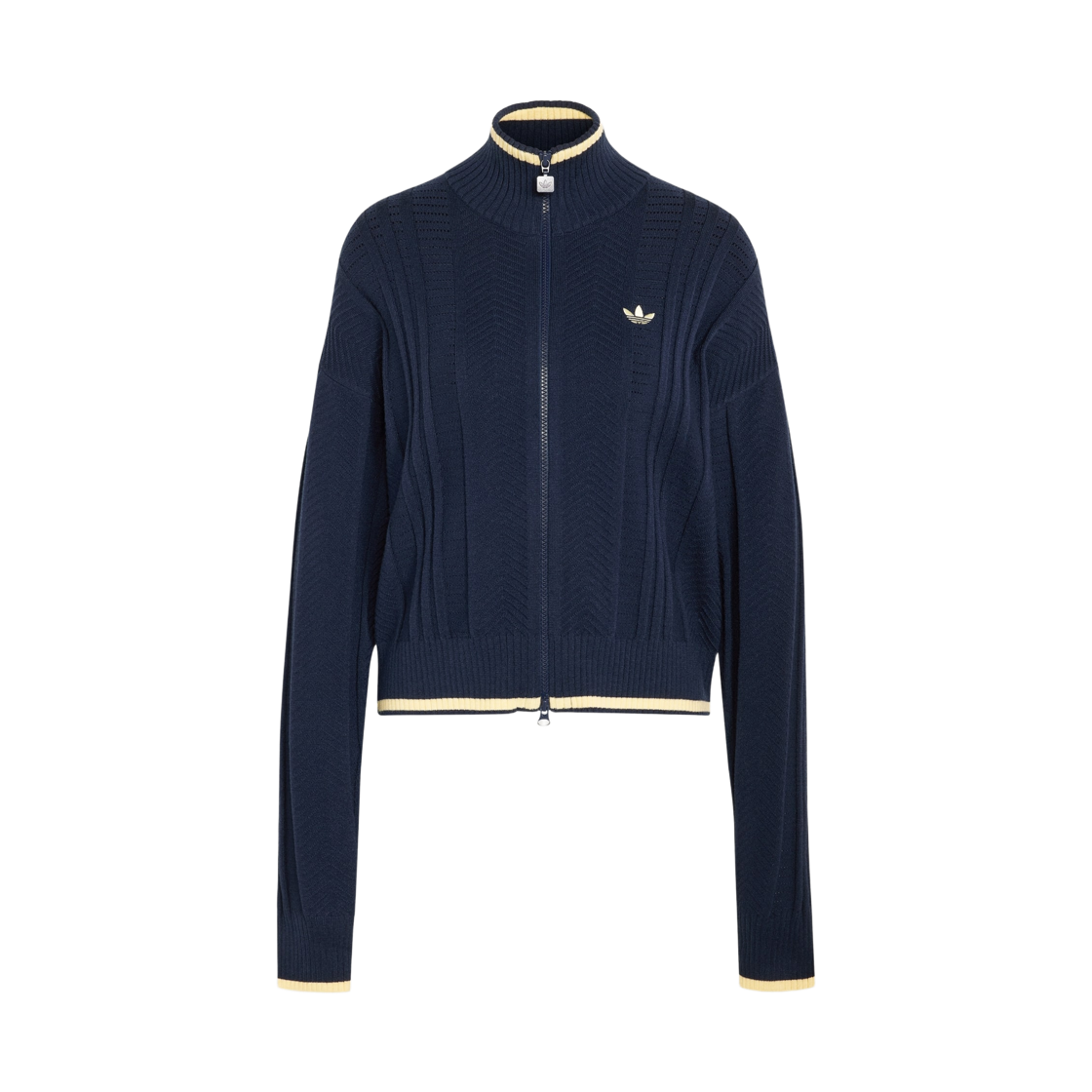 KT1864 (W) Adidas Cable Knit Firebird Track Top Night Indigo - KR Sizing