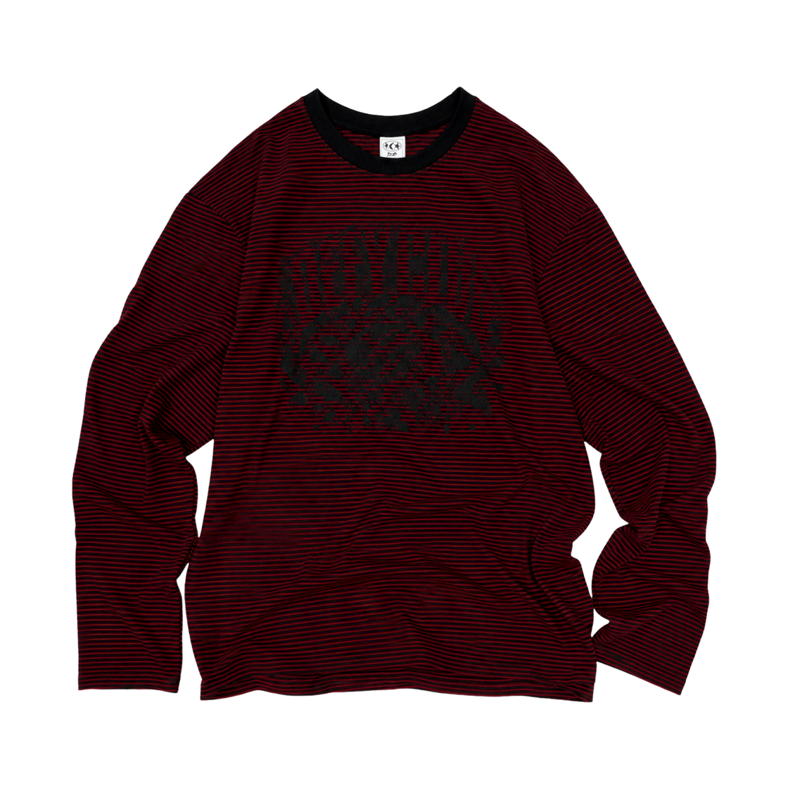 Stripels01 DEFYCLUBROBBERS Defyclub Stripe LS Burgundy