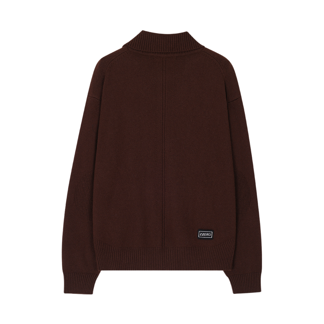 송지오 지제로 캐시미어 블렌드 하이넥 집업 브라운(SONGZIO ZZERO Cashmere Blend High Neck Zip Up Brown) - 2