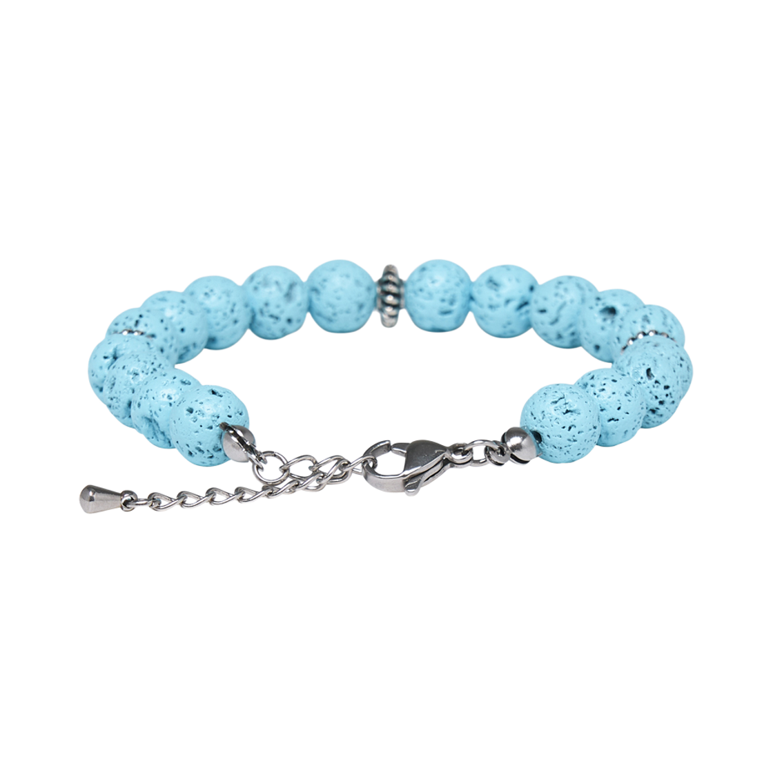 아모우 라바스톤 팔찌 파우더 블루(AMOU Lava Stone Bracelet Powder Blue) - 3