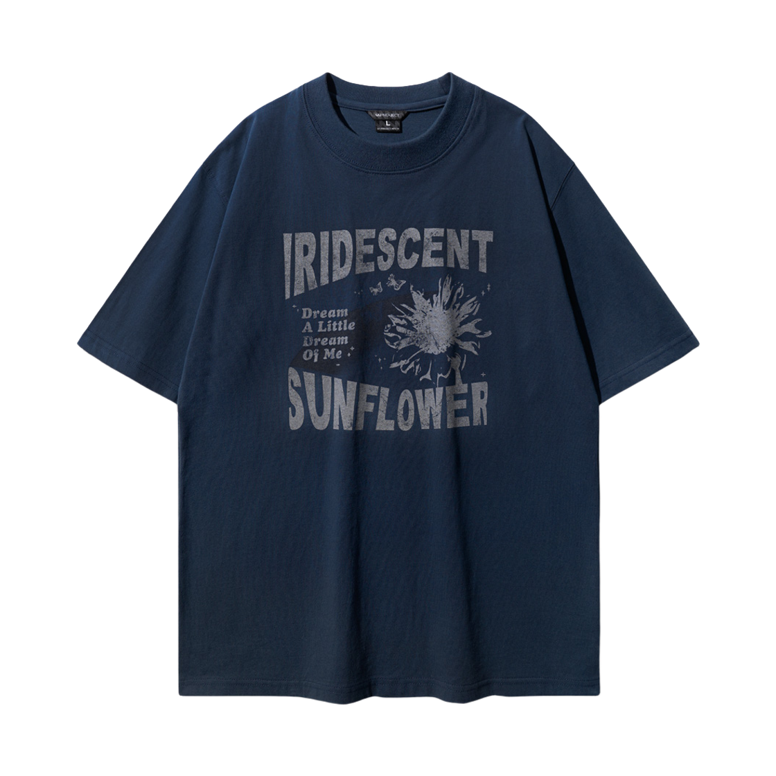 MJST7672_Navy_291 WV PROJECT Sunflower 1/2 Sleeve T-shirts Navy MJST7672