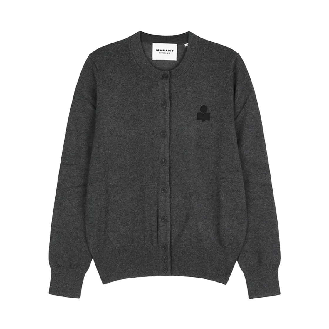 CA0115FA C1L17E 02AN [25% 쿠폰] (W) Isabel Marant Mona Wool Cotton Mix Cardigan Anthracite - 25FW