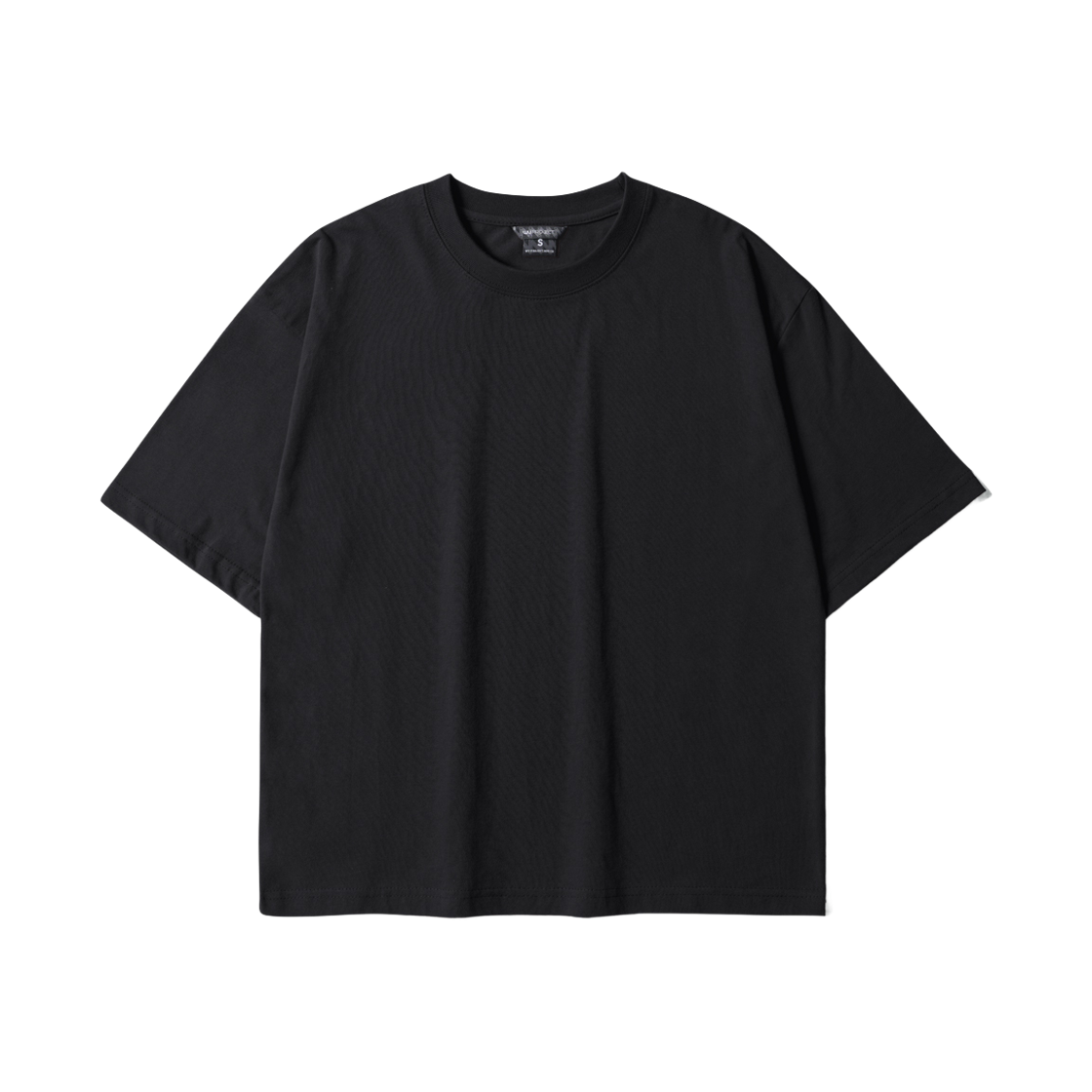 MMST7858_black_29 WV PROJECT Boxy Crop Short Sleeve Black MMST7858