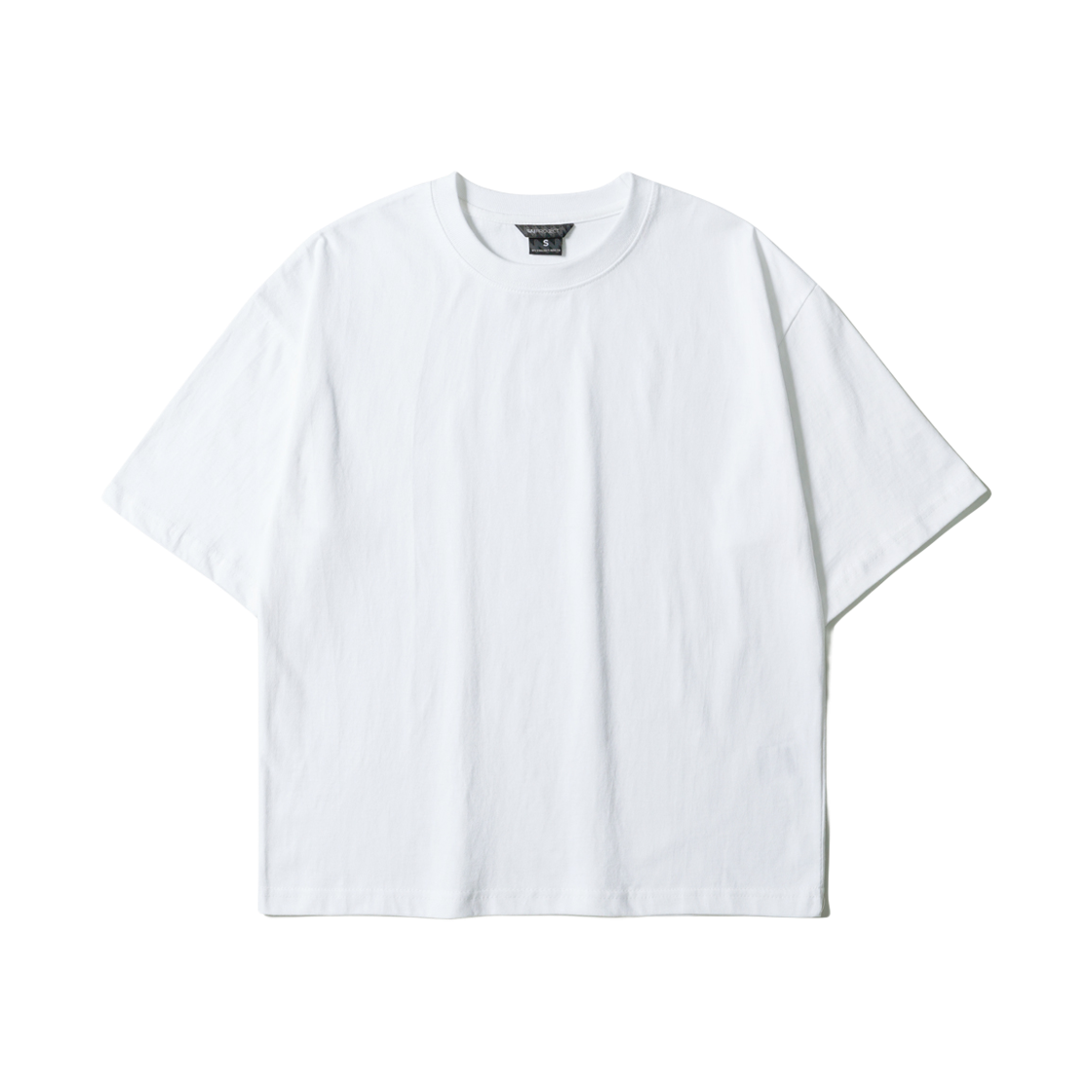 더블유브이프로젝트 박시 크롭 반팔티셔츠 화이트 MMST7858(WV PROJECT Boxy Crop Short Sleeve White MMST7858) - 1