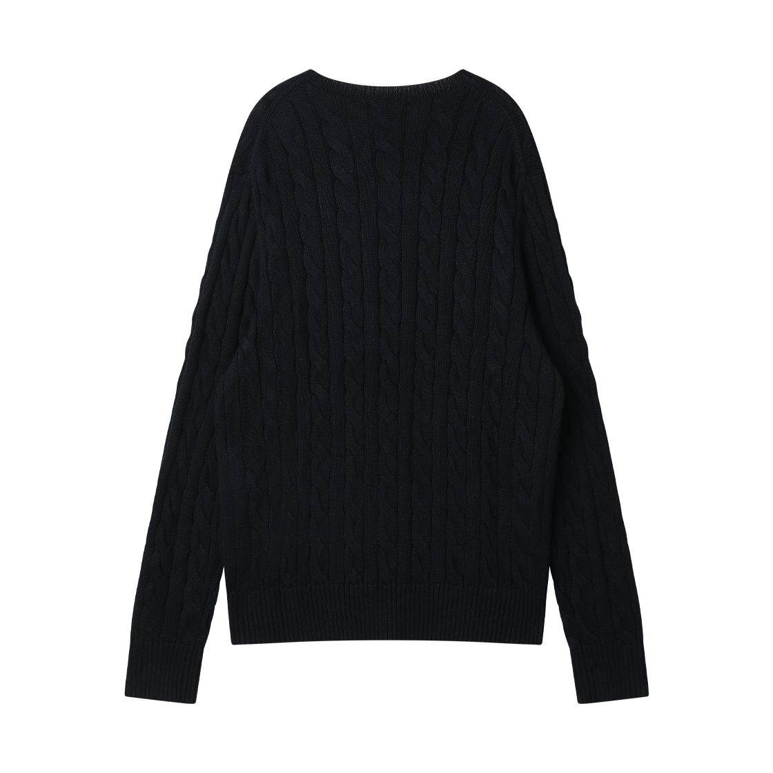 [15% 적립] 폴로 랄프 로렌 케이블 니트 코튼 스웨터 헌터 네이비 - 26FW([15% 적립] Polo Ralph Lauren Cable Knit Cotton Sweater Hunter Navy - 26FW) - 2