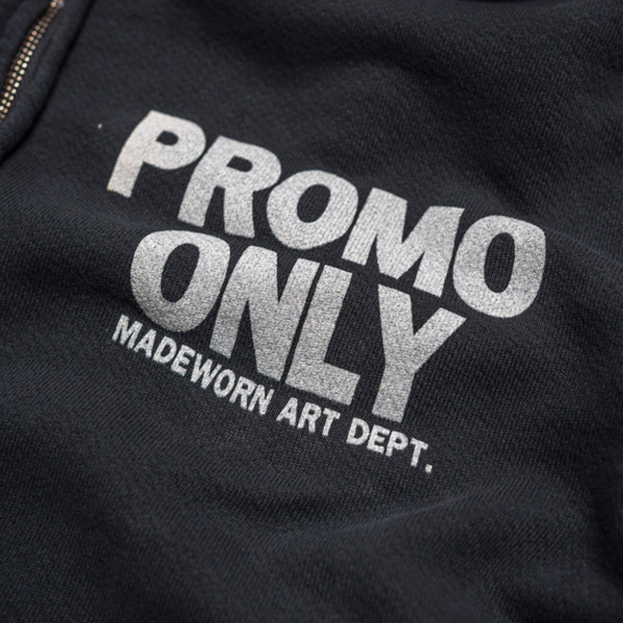 메이드원 프로모 집 후디 콜 - 26FW(MadeWorn Promo Zip Hoodie Coal - 26FW) - 4