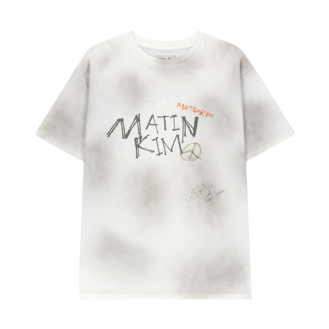 MK2677TS367UWH Matin Kim Vintage Graffiti Logo Top in White