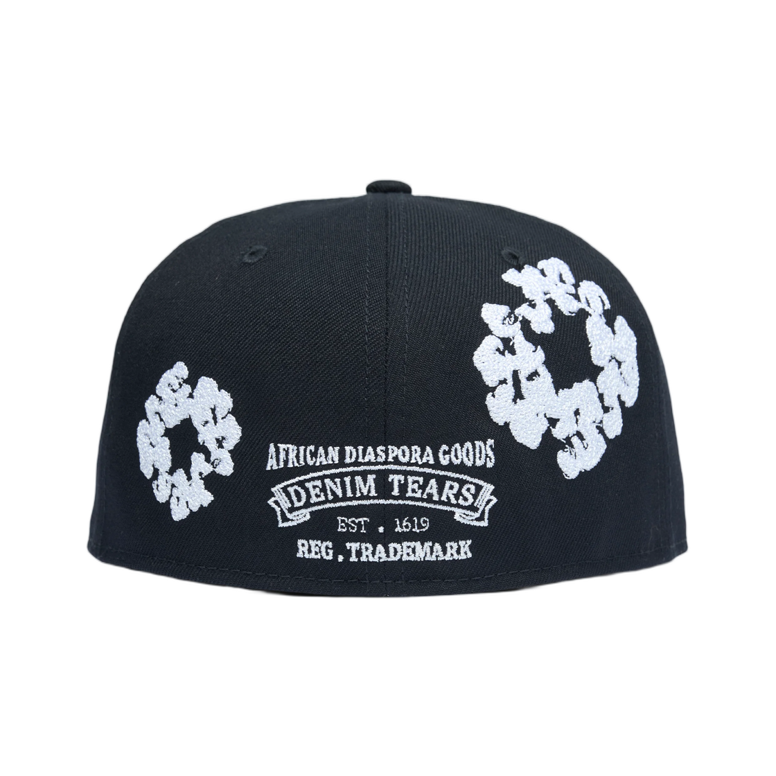 데님 티어스 코튼 리쓰 뉴에라 59피프티 피티드 캡 네이비(Denim Tears Cotton Wreath New Era 59Fifty Fitted Cap Navy) - 2