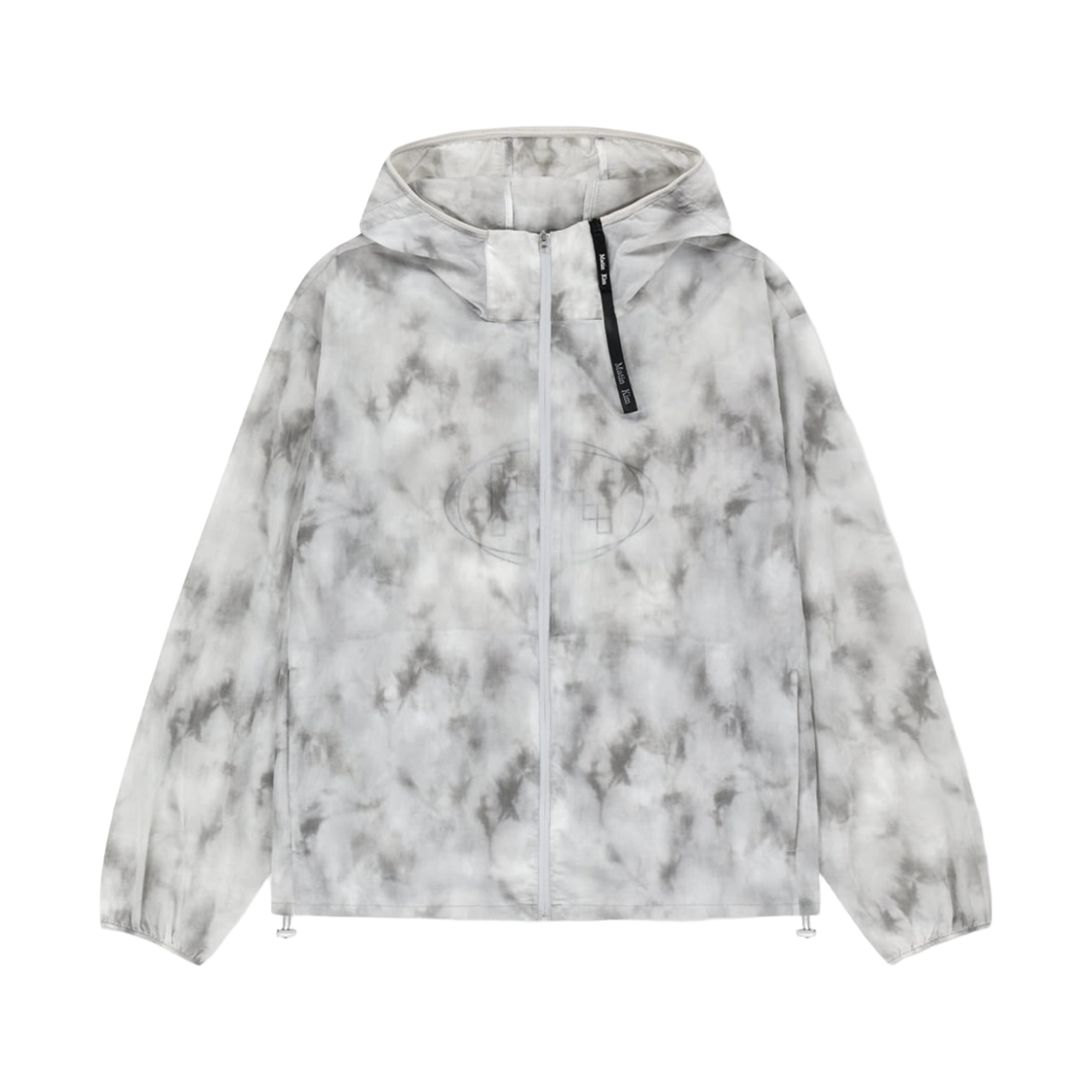 MK2677JP201ULG Matin Kim Matin Pace Reflective Logo Windbreaker in Light Grey
