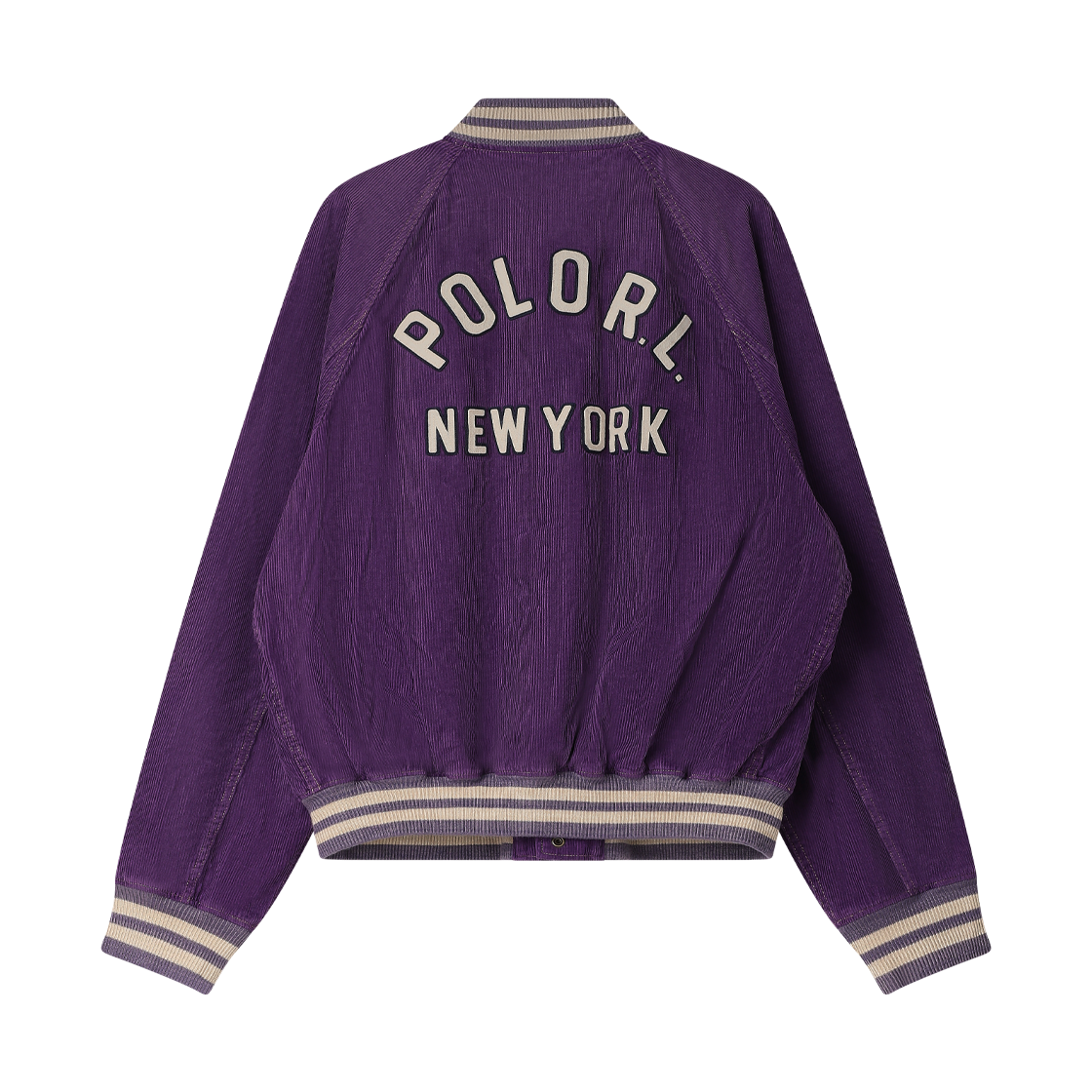 [10% 적립] 폴로 랄프 로렌 코듀로이 레터 재킷 뉴 바이올렛 워시드 - 26FW([10% 적립] Polo Ralph Lauren Corduroy Letter Jacket New Violet Washed - 26FW) - 2
