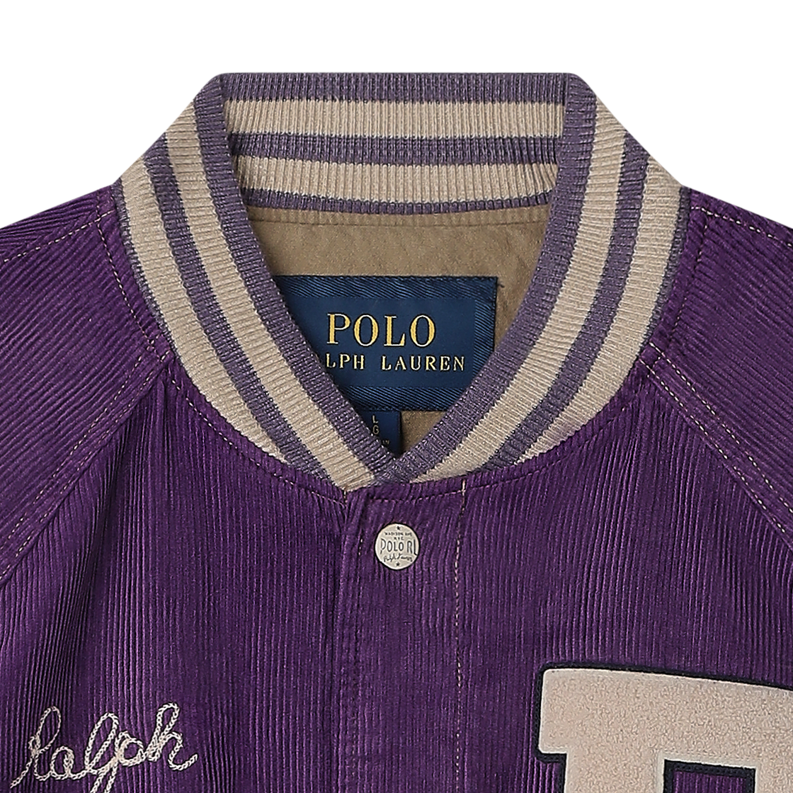 [10% 적립] 폴로 랄프 로렌 코듀로이 레터 재킷 뉴 바이올렛 워시드 - 26FW([10% 적립] Polo Ralph Lauren Corduroy Letter Jacket New Violet Washed - 26FW) - 3