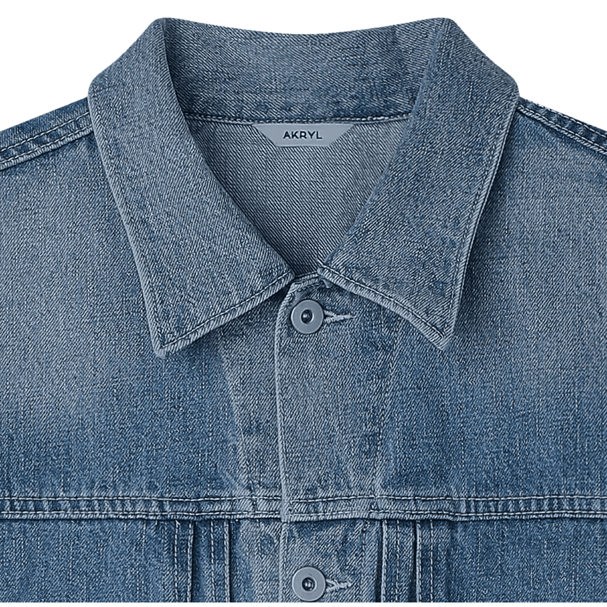 아크릴 데님 박시 자켓 아이스 워시 - 26FW(AKRYL Denim Boxy Jacket Ice Wash - 26FW) - 3